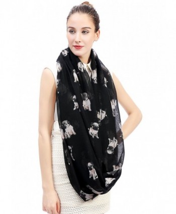 Lina Lily Print Womens Infinity in Fashion Scarves