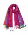 Amiley women scarfs - Hot Lady Women Double Sided Scarf Wrap Shawl - Hot Pink - C112OHVE32Q