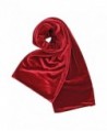 Red Long Velvet Evening Scarf in Cold Weather Scarves & Wraps