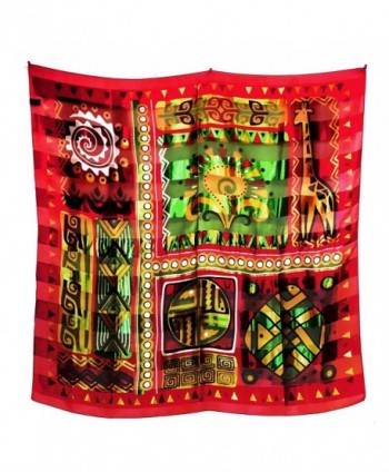 African Geometric Giraffe Silk Feel Lightweight