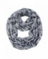 Women Lady Bicycle Bike Print Infinity Cowl Loop Casual Scarf - Gray - CZ11AUQX3WR