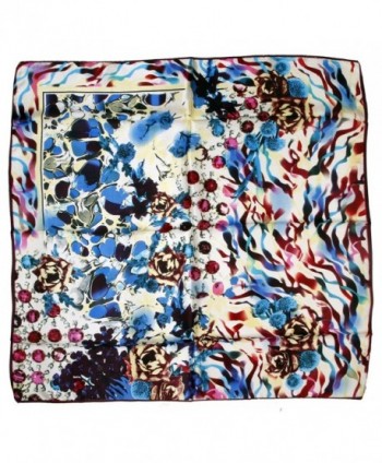 ETSYG Womens Patterned Silk Scarf