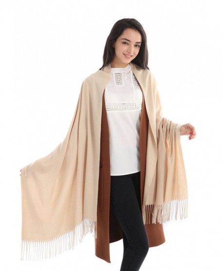 L&FY Fashion Scarves Cold Weather Neck Scarf Wrap Imitation Cashmere Scarf Gift For Mother Wife - Khaki - C2188NC94DK