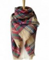 Mother's Gift Plaid Blanket Scarf for Women Wrap Shawl Winter Tassels Tartan Large Blanket Scarves - Khaki - CU187KEO0KO