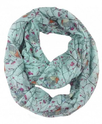 Lina Lily Womens Infinity Turquoise in Fashion Scarves