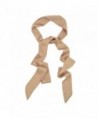 IvyFlair Long Skinny Tie Neck Scarf Choker - Different Colors - Camel - CL12O7MLRPW