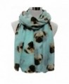 Wensltd Clearance Women Cute Pug Dog Print Scarf Wraps Shawl Scarf - Light Blue - CY129UWDDLD