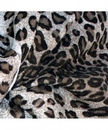 Silver Fever Pashmina Leopard Animal Stylish