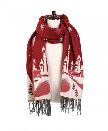 Christmas Reversible Oversized Thickened Pashmina