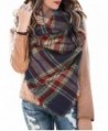 Womens Plaid Blanket Scarf Winter Soft Tassel Scarfs Gorgeous Wrap Shawl By Chuanqi - Style-01 - CD187I30KD5