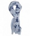 Ted and Jack - Dreaming of Horses Perfect Print Equestrian Scarf - Pale Blue - CW12F3Z2USX