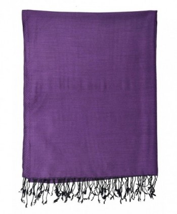 Pashmina Double Sided Shawl Purple