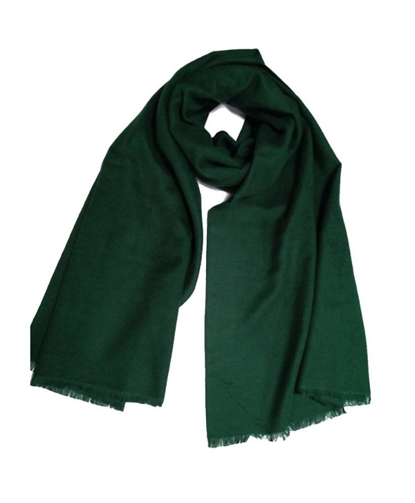 YAOYUE US Luxurious Scarves Pashmina Mulberry - Dark Green - C1188H2KN42