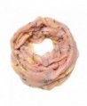 ALLYDREW Lightweight Dragonfly Infinity Circle Scarf - Light Peach - CJ11VNBR84D