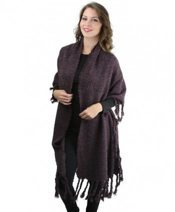 ToBeInStyle Womens Oversized Tasseled Blanket