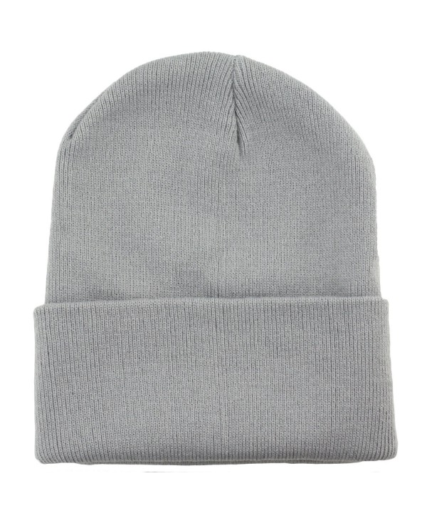 Hipster Knit Toque Beanie Skull Cap - Cloud Grey - C5128DL4WXF