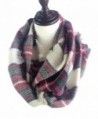 HONEYJOY Lady Comfort Warm Fashion Lovely Chunky Tartan Plaid Blanket Scarf Wrap - 5 - CZ12NGHYQPX