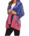 Sakkas Ontario double layer floral Pashmina/ Shawl/ Wrap/ Stole with fringe - 1-royal - C2124TM3ESV