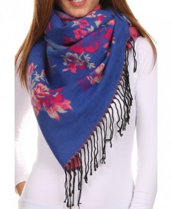 Sakkas CHS1810 Ontario Pashmina 1 Royal in Cold Weather Scarves & Wraps