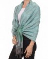 Sakkas Tracy colorful allover print Pashmina/ Shawl/ Wrap/ Stole with fringe - 2-pistachio - C9124TLYDNR