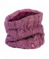 Women's Heat Holders Thermal 3.4 tog Fleece Cable knit Snood Scarf Neck Warmer - Rose - CB12BW2K0Y7