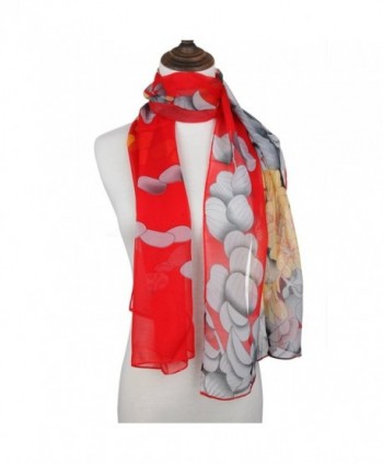 ChikaMika Fashion Scarves Chiffon Floral