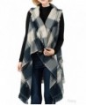 ScarvesMe Womens Vintage Checker Cardigan