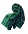 SNUG STAR Cotton Silk Scarf Elegant Soft Wraps Color Shade Scarves for Women - Dark Green - CM12N5R9SJE