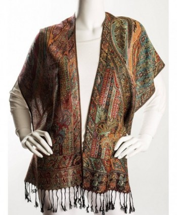 Bohomonde Pashmina Paisley Traditional Jacquard in Fashion Scarves