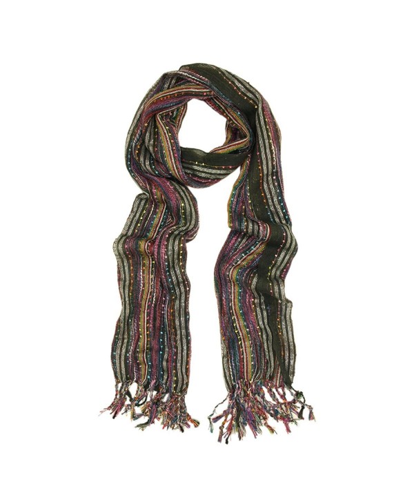 Unique Multi Color Trendy Glitter Scarf - Different Colors Available - V2 - C5118C6EN8B