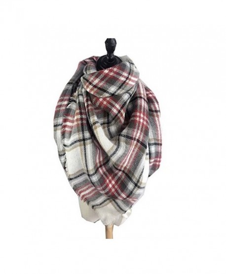 Women's Cozy Tartan Scarf Wrap Shawl Neck Stole Warm Plaid Checked Pashmina - 4 - CH124WOLC4T Women's Cozy Tartan Scarf Wrap Shawl Neck Stole Warm Plaid Checked Pashmina - 4 - CH124WOLC4T