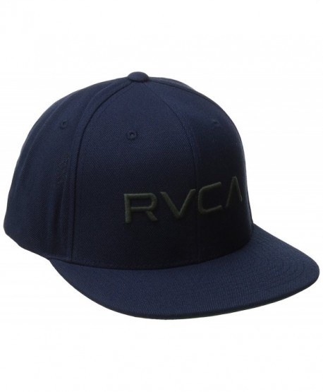 RVCA Men's Twill Snapback Hat - Dark Navy - CI12CGDN09N