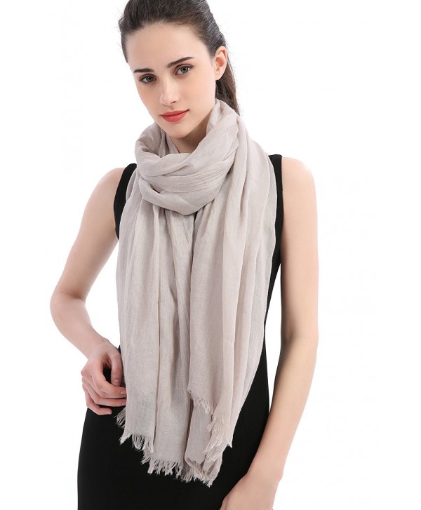 Premium Women Extreme Soft Scarf Wrap Shawl For Any Season- Super Size- Rich Color Choice - Nude - Nude - CN182OUWZCI