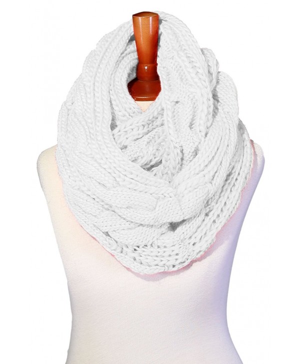 Basico Women Winter Chunky Knitted Infinity Scarf Warm Circle Loop Various Colors - CK187EM4WGL