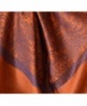 Jacquard Pashmina Paisley Shawl Rust