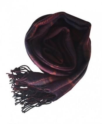 Rad Pixie Cashmere like Pashmina Plaid Purple in Fashion Scarves