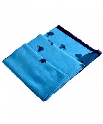 Yazer Cashmere Super Soft Luxurious Scarf with Gift Envelope Bag - Blue - C912NUOUCC1