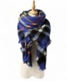 Spring fever Women Colorful Tartan Checked Plaid Shawl Soft Blanket Large Scarf - A08 - CL12LA0HH37