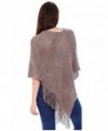 Livingston Ponchos Crochet Fringed Sequins in Wraps & Pashminas