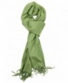 Achillea Soft & Warm Solid Color Cashmere Feel Winter Scarf Unisex - Moss Green - CY18760W7Q7