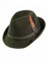 Jaxon Alpine Fedora Hat - Moss - CT113ZBMRGX