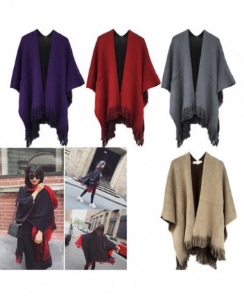 Kocome Fashion Blanket Oversized Poncho in Wraps & Pashminas