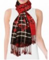 Viscose Cross Stripes Flower Imprint in Cold Weather Scarves & Wraps
