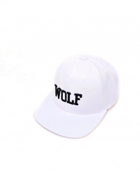 EXO kpop hat album overdose new logo wolf embroidery word hiphop cap snapback - white - CV11KSZN7H7