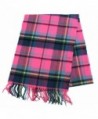 Pink Cashmere Unisex Plaid Scarf