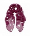 Women Cute Penguin Print Scarves Wraps Vovotrade - Red - C31293G1H5F