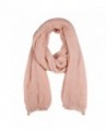 Winter Large Thick Knitted Scarf -RiscaWin Knit Wrap Chunky Warm Shawl Pure Color Long Scarf(Pink) - CN1850L4KHO