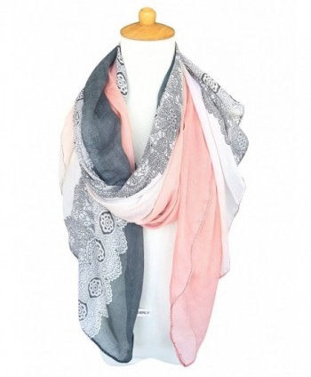 GERINLY Lightweight Scarves Fashion LightPink