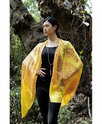 Handmade Shiva Prayer Shawl Yellow