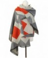 UTOVME Womens Fashion Cashmere Wool Feel Plaid Scarf Long Shawl Wrap Pashmina - Print in Gray - C312K85PH97